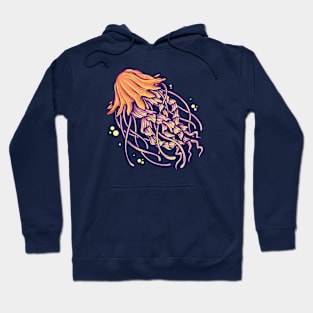 Floating Jellyfish Illustration Hoodie